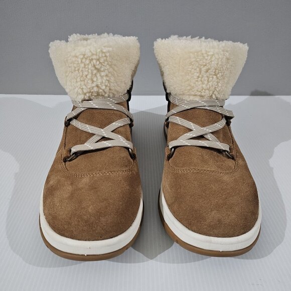 Ugg Lakesider Heritage Lace Boot Sneaker Waterproof Chesnut Brown Suede Size 10 - Picture 5 of 13